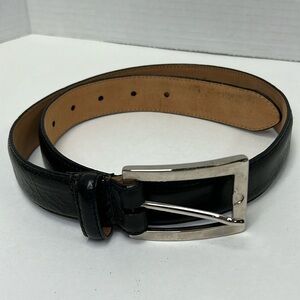 WCM New York 5190 01 Black Italian Leather Belt